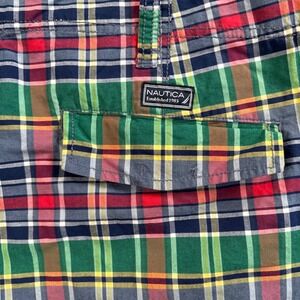 Nautica Madras Plaid Shorts 38 Old Money Preppy Hamptons Yacht Club Ivy League